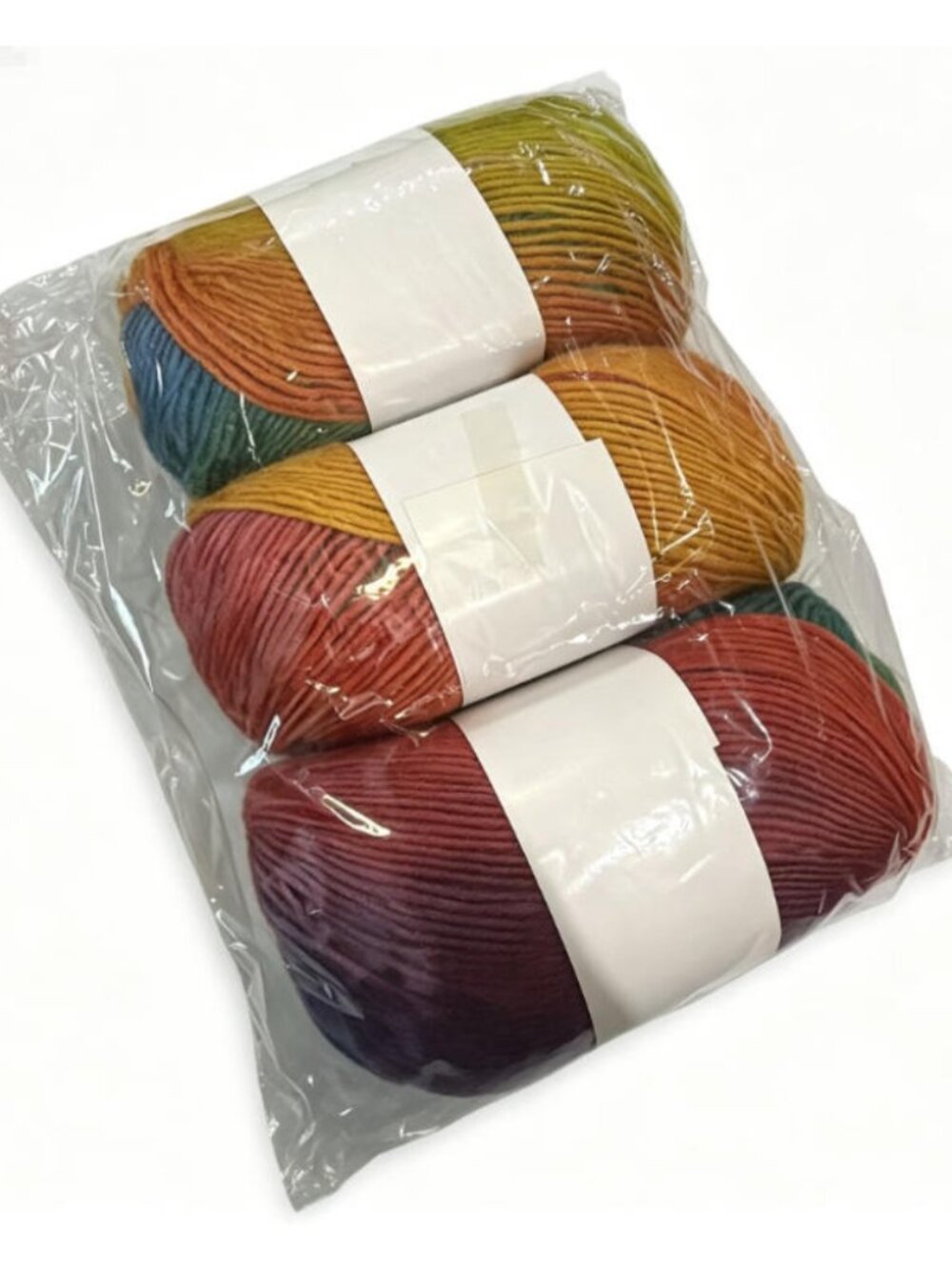 Gradient Color Cake Yarn Multicolor Knitting Crochet Yarn for DIY Craft
